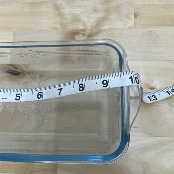 Fire King Sapphire Blue Philbe Depression Glass Loaf Pan MISSING LID GUC - Picture 4 of 7